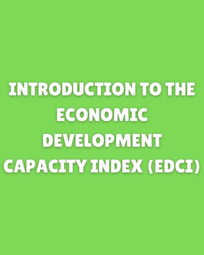 Introduction to the Economic Development Capacity Index